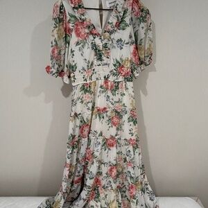 Yumi Kim Multi-Color White Floral Dress.